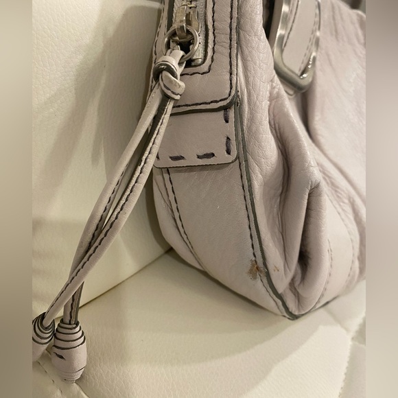 Cole Haan Off White Vintage Leather Shoulder Bag - Picture 5 of 9